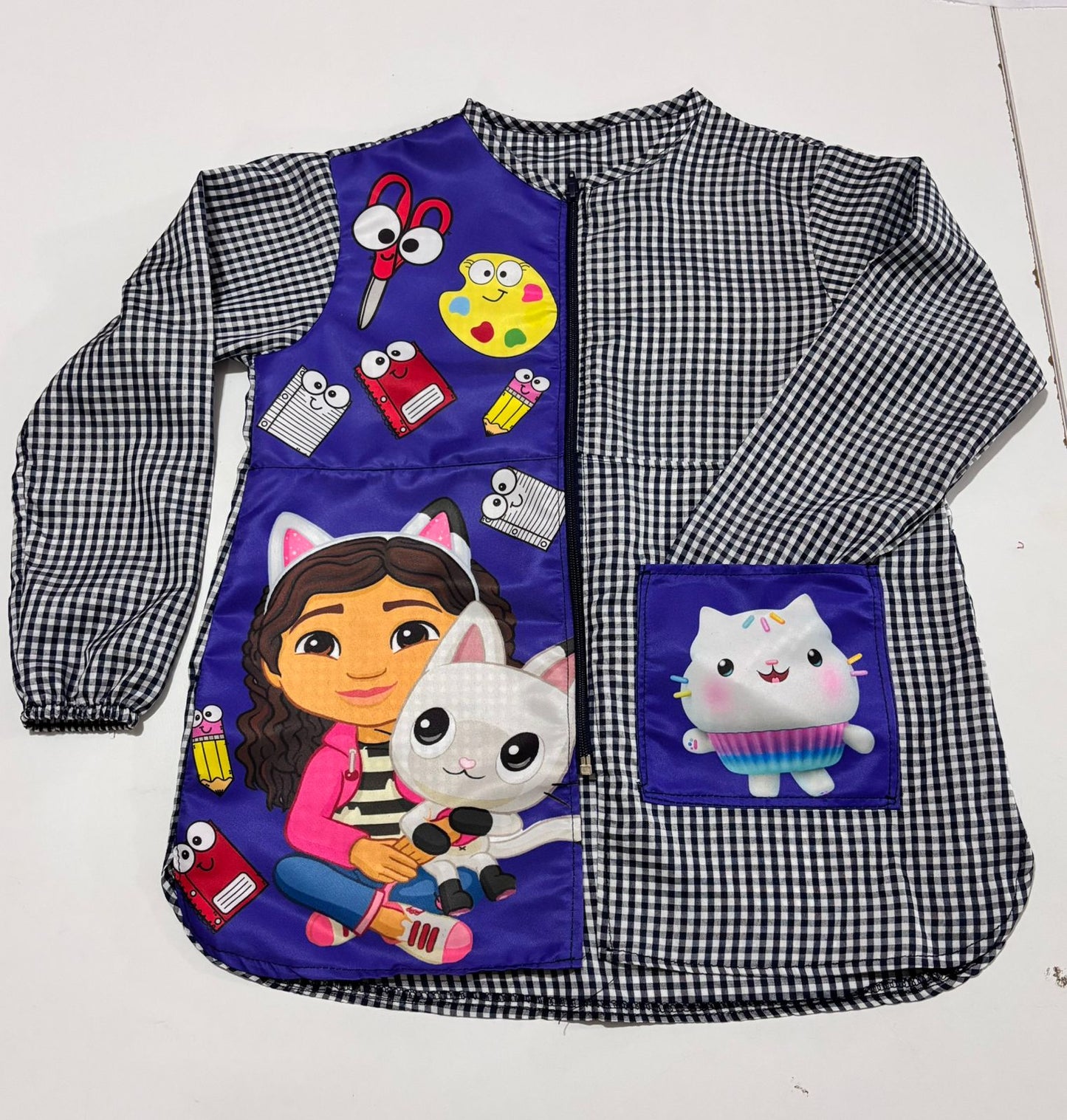 Bata Preescolar Tela Mascota Personalizable con Personaje