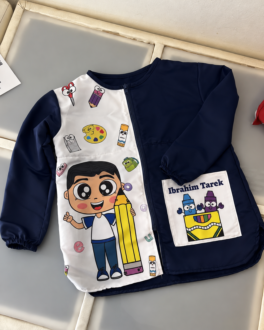Bata para Preescolar y Kinder Personalizada Ideal para Pintura y Manualidades