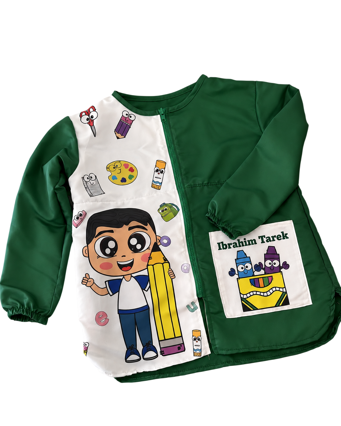 Bata para Preescolar y Kinder Personalizada Ideal para Pintura y Manualidades