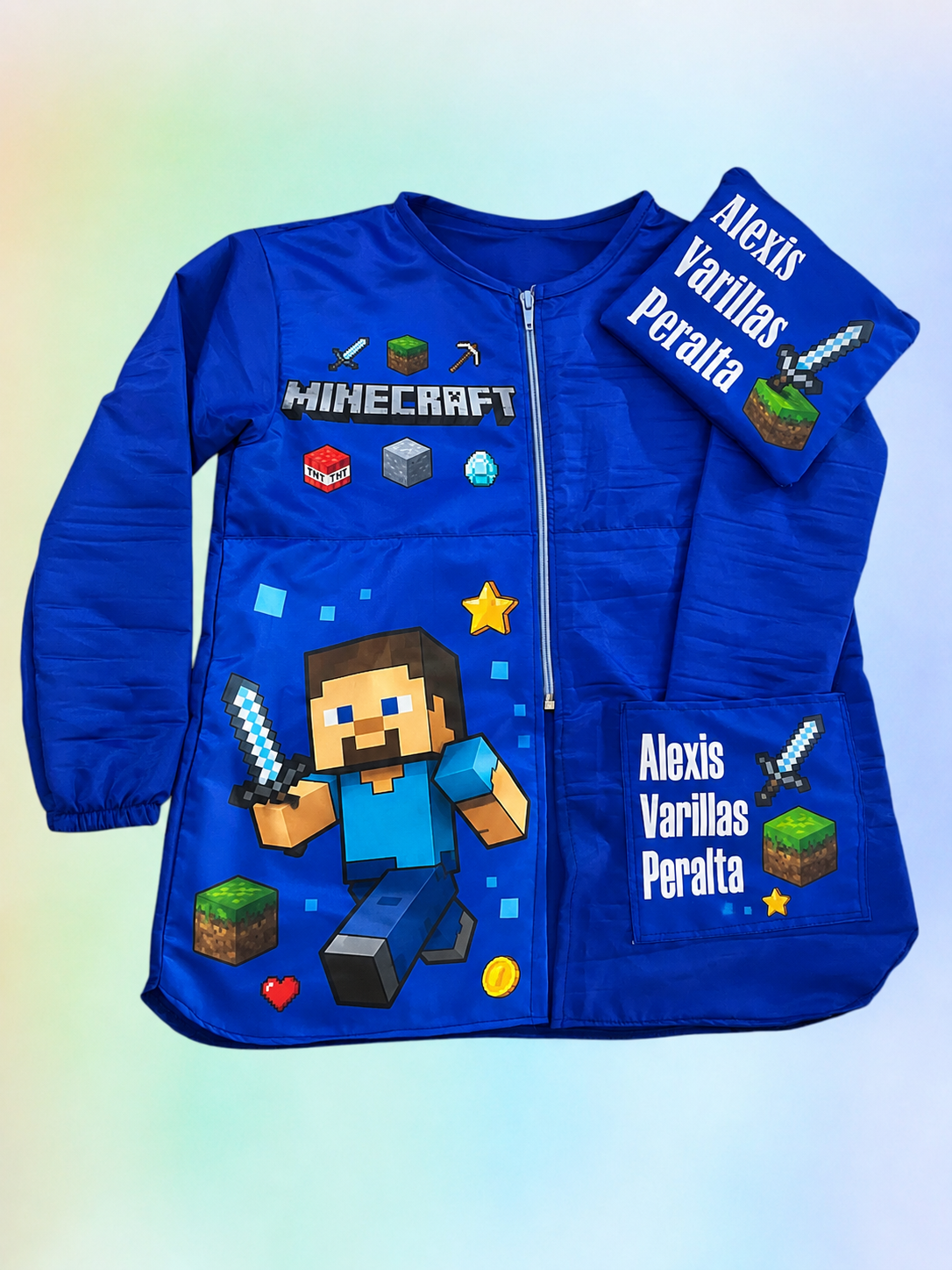 Bata Escolar Niño Personalizada con Lapicera | Material Resistente