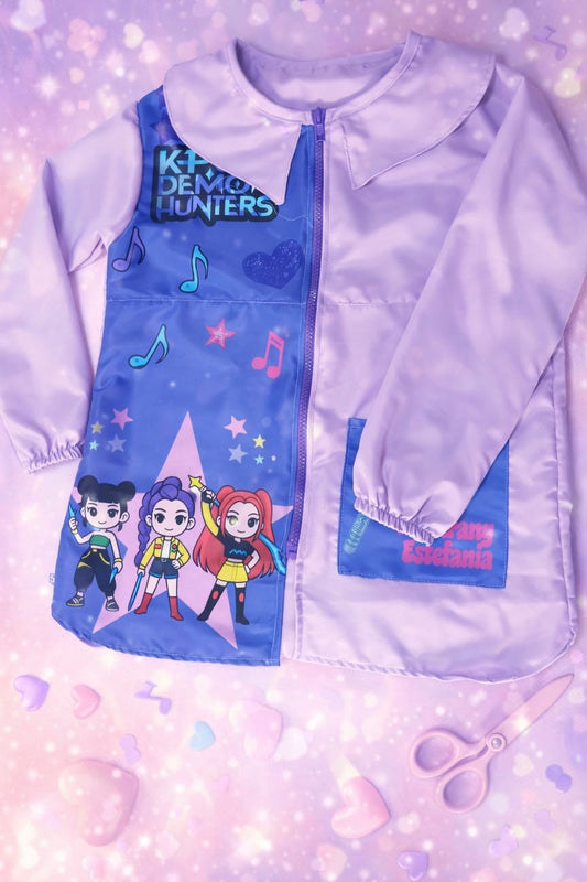 Bata Preescolar con cuello Antifluidos Personalizable
