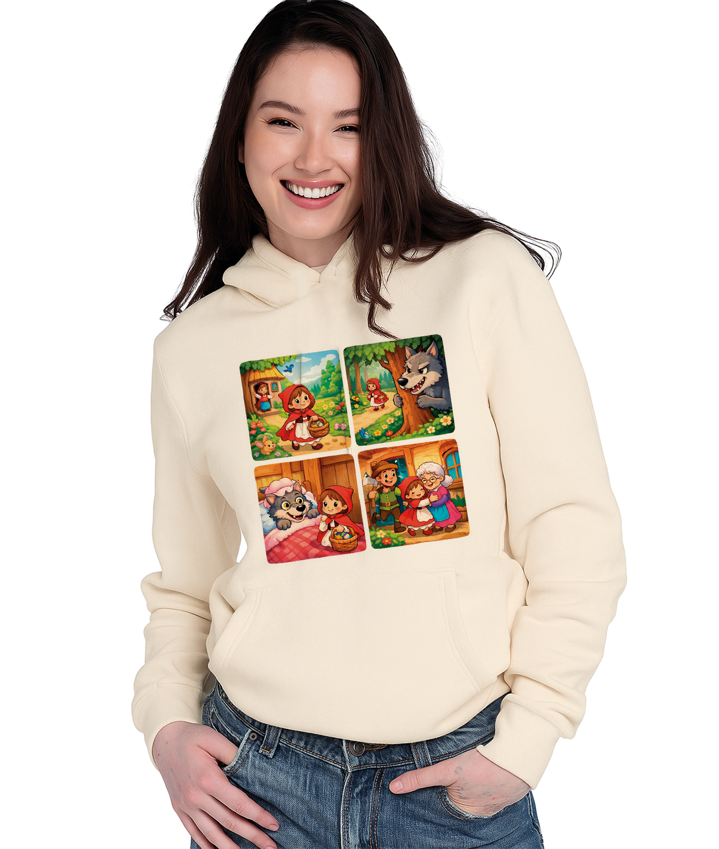 Hoodie Mujer Personalizada con Personaje Favorito | Sudadera con Capucha para Mujer
