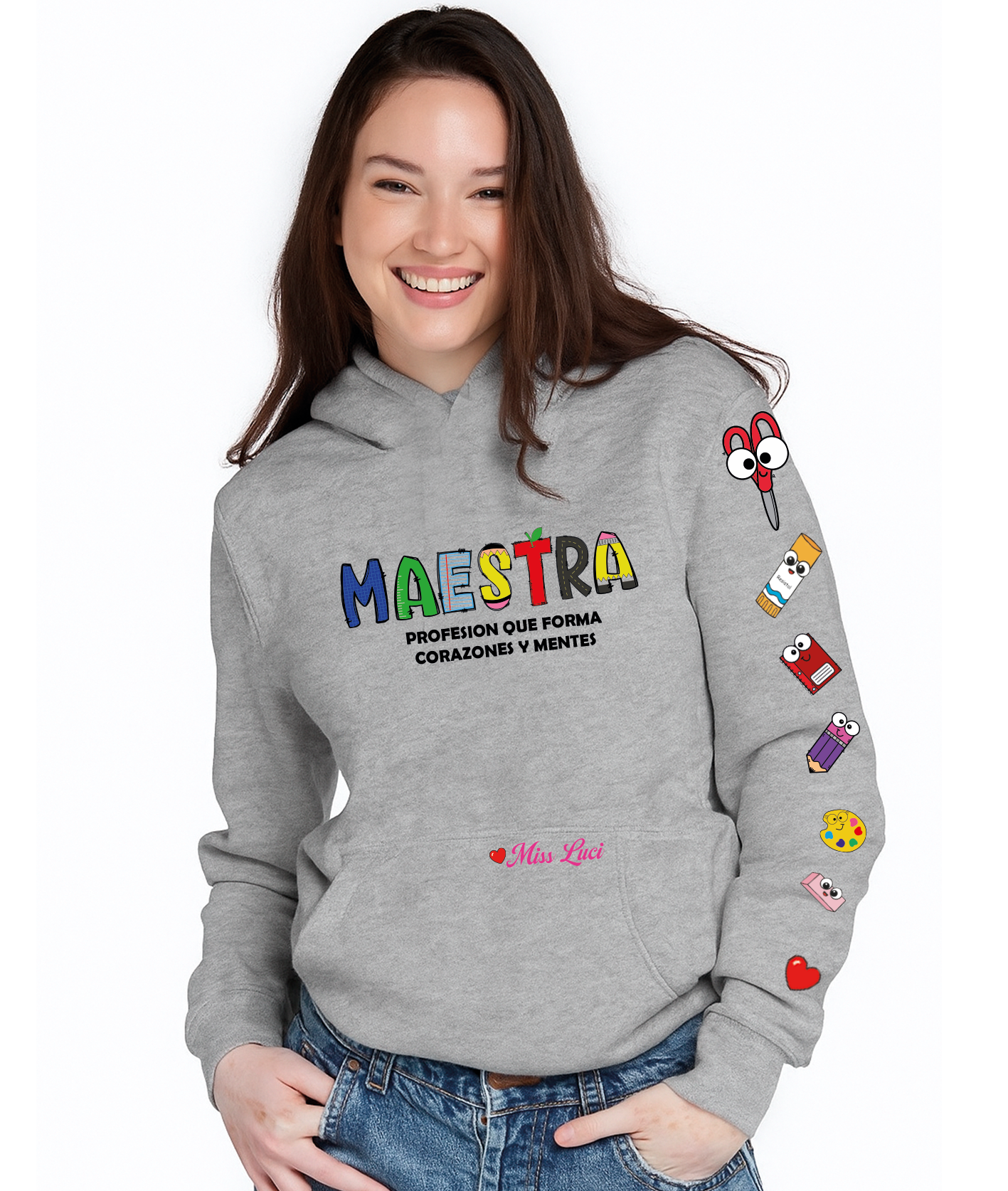 Sudadera para educadora personalizada